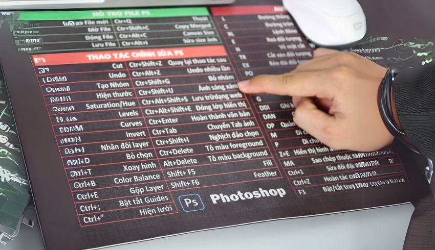 Lót Chuột Bytetech Họa Tiết Phím Tắt Văn Phòng Excel