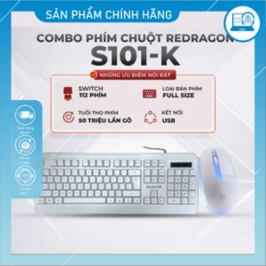 Bộ Phím Chuột Giả Cơ Reddragon S101 4
