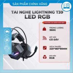 Tai nghe Lightning T39 Led RGB - 7.1 USB 4