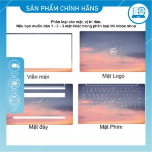 Mẫu Dán laptop cho các loại máy Macbook, Dell, HP, Asus 1