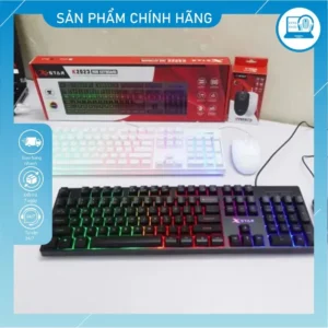 Bộ phím chuột giả cơ Xstar K2023 led 7 màu 3