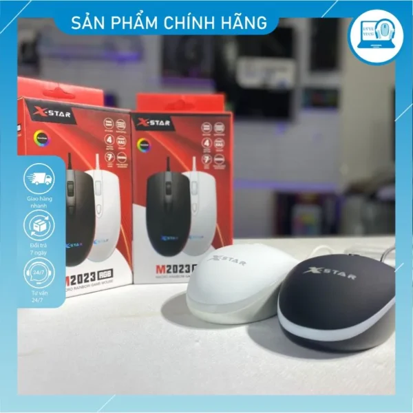 Bộ phím chuột giả cơ Xstar K2023 led 7 màu 6