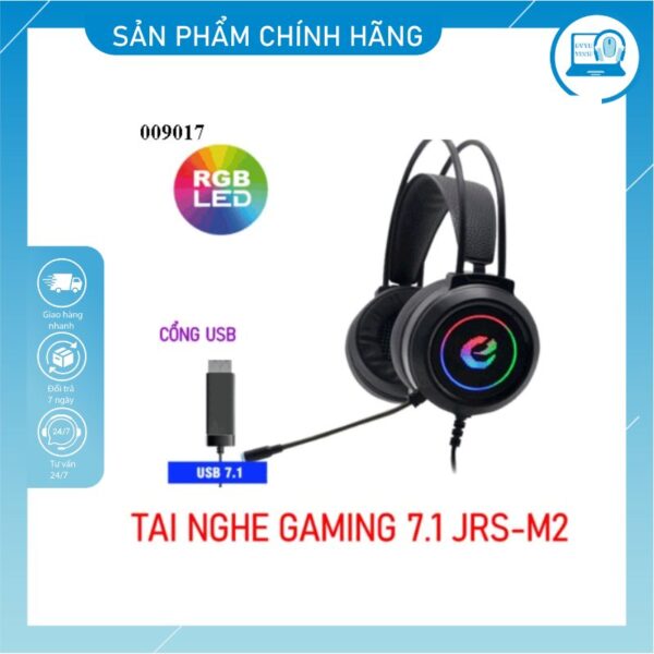 Tai nghe Gaming 7.1 JRS-M2/M1 Led RGB 4